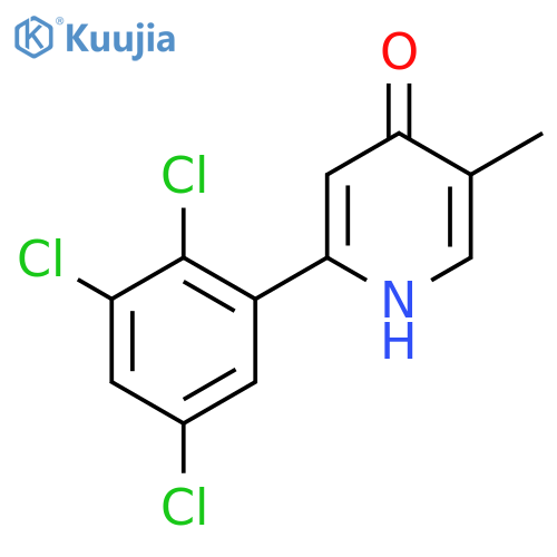 4-Hydroxy-5-methyl-2-(2,3,5-trichlorophenyl)pyridine structure