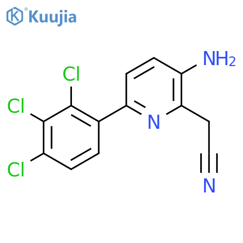3-Amino-6-(2,3,4-trichlorophenyl)pyridine-2-acetonitrile structure