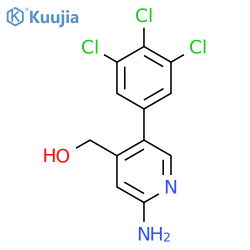 2-Amino-5-(3,4,5-trichlorophenyl)pyridine-4-methanol structure