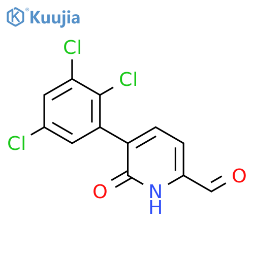 6-Hydroxy-5-(2,3,5-trichlorophenyl)picolinaldehyde structure