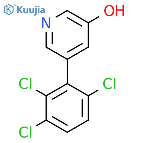 3-Hydroxy-5-(2,3,6-trichlorophenyl)pyridine structure