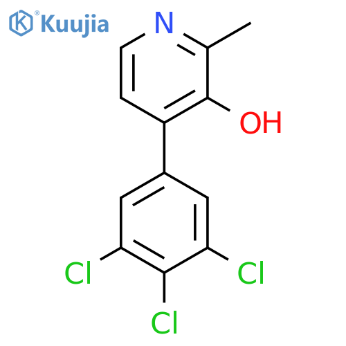 3-Hydroxy-2-methyl-4-(3,4,5-trichlorophenyl)pyridine structure