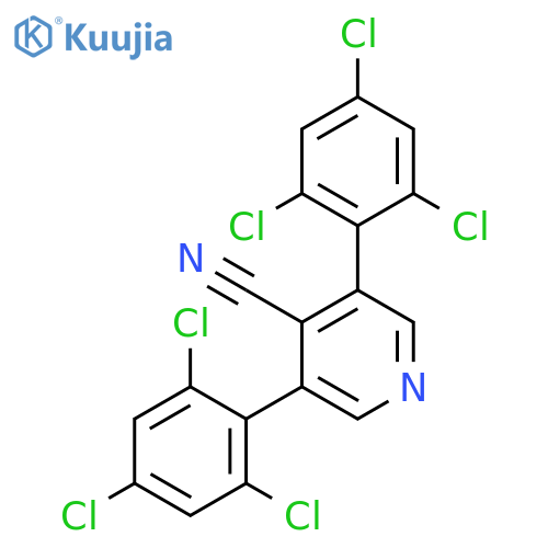 3,5-Bis(2,4,6-trichlorophenyl)isonicotinonitrile structure