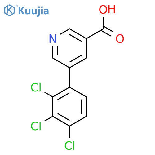 5-(2,3,4-Trichlorophenyl)nicotinic acid structure