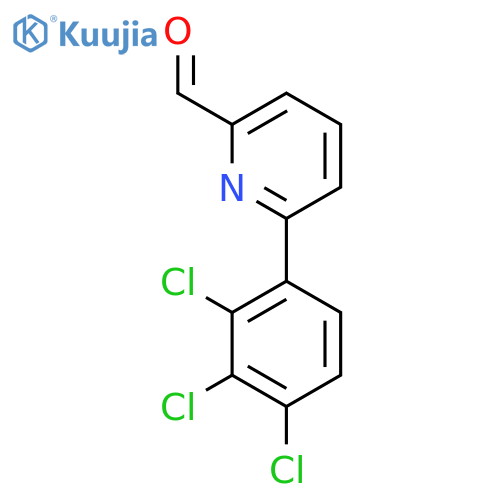 6-(2,3,4-Trichlorophenyl)picolinaldehyde structure