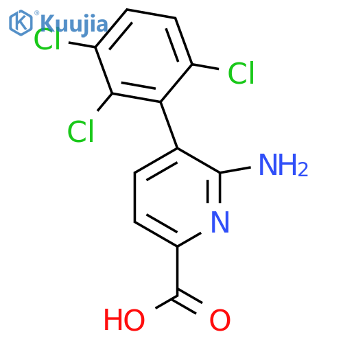 6-Amino-5-(2,3,6-trichlorophenyl)picolinic acid structure