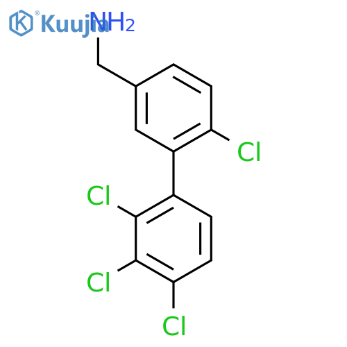 C-(6,2',3',4'-Tetrachlorobiphenyl-3-yl)-methylamine structure