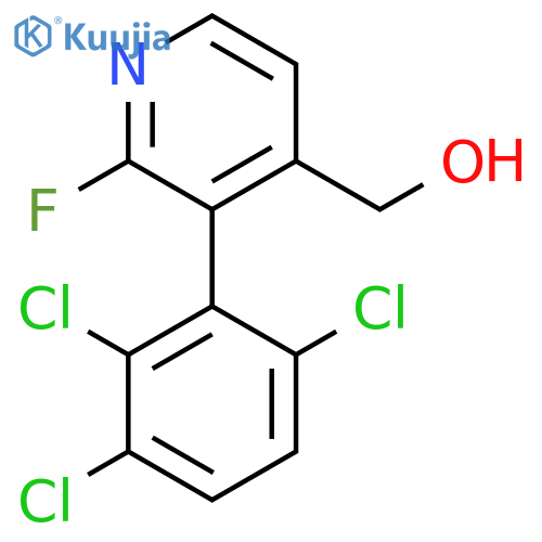 2-Fluoro-3-(2,3,6-trichlorophenyl)pyridine-4-methanol structure