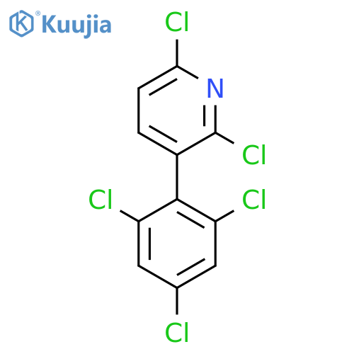 2,6-Dichloro-3-(2,4,6-trichlorophenyl)pyridine structure