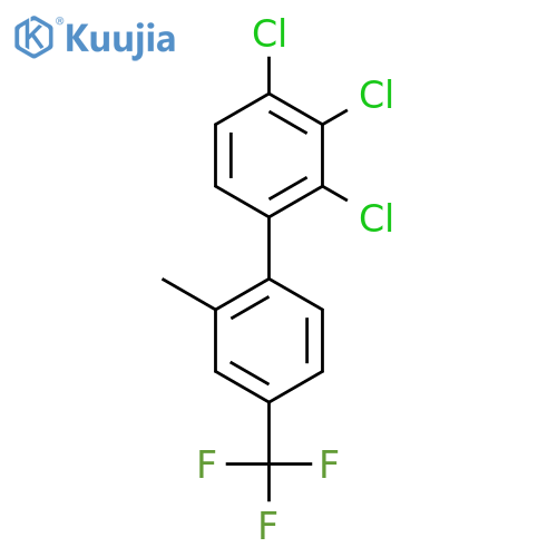 2'-Methyl-2,3,4-trichloro-4'-(trifluoromethyl)biphenyl structure
