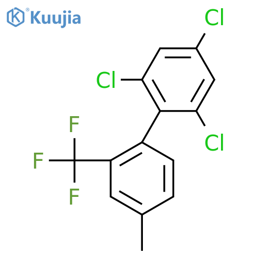 4'-Methyl-2,4,6-trichloro-2'-(trifluoromethyl)biphenyl structure