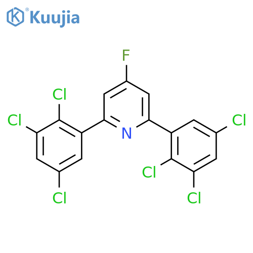 2,6-Bis(2,3,5-trichlorophenyl)-4-fluoropyridine structure