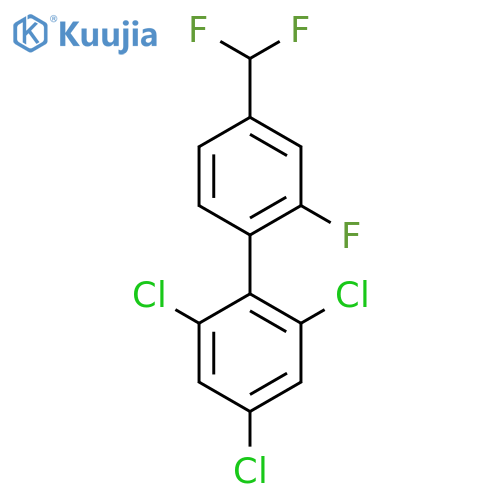 4'-(Difluoromethyl)-2'-fluoro-2,4,6-trichlorobiphenyl structure