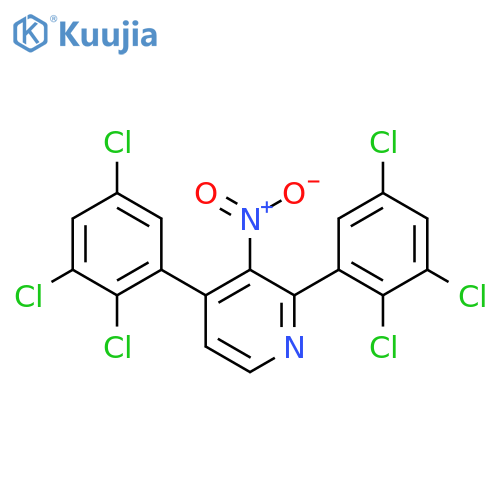 2,4-Bis(2,3,5-trichlorophenyl)-3-nitropyridine structure