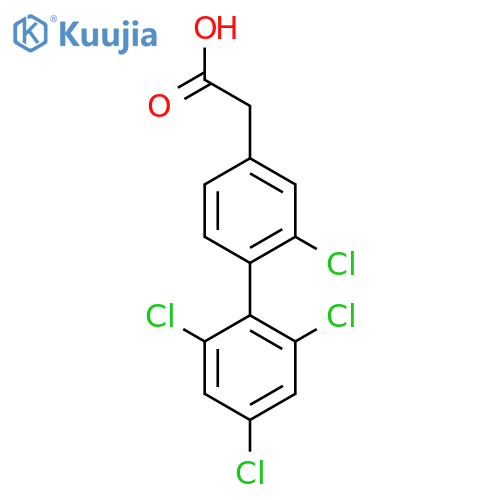 2,2',4',6'-Tetrachlorobiphenyl-4-acetic acid structure