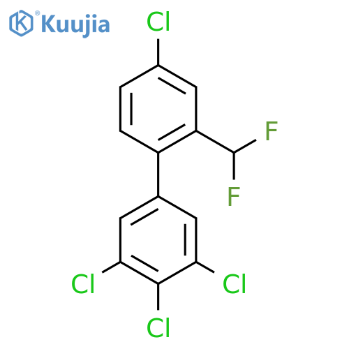 2'-(Difluoromethyl)-3,4,5,4'-tetrachlorobiphenyl structure