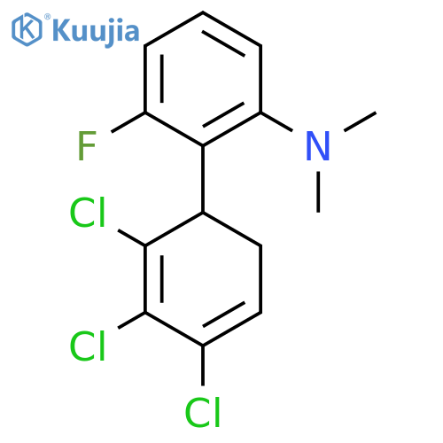 [3-Fluoro-2-(2,3,4-trichlorocyclohexa-2,4-dienyl)-phenyl]-dimethyl-amine structure