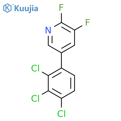 2,3-Difluoro-5-(2,3,4-trichlorophenyl)pyridine structure