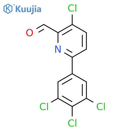 3-Chloro-6-(3,4,5-trichlorophenyl)picolinaldehyde structure