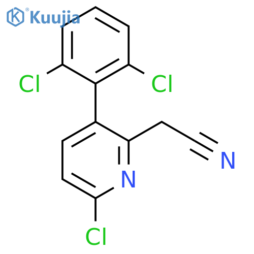 6-Chloro-3-(2,6-dichlorophenyl)pyridine-2-acetonitrile structure