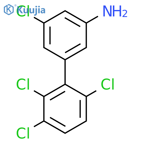 3-Amino-5,2',3',6'-tetrachlorobiphenyl structure