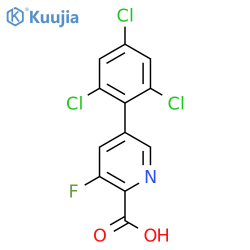 3-Fluoro-5-(2,4,6-trichlorophenyl)picolinic acid structure