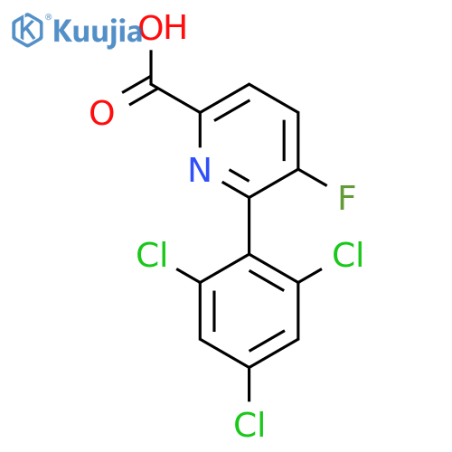 5-Fluoro-6-(2,4,6-trichlorophenyl)picolinic acid structure
