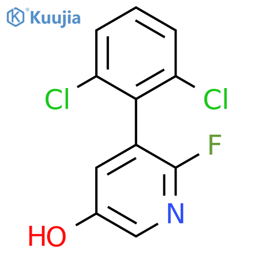 3-(2,6-Dichlorophenyl)-2-fluoro-5-hydroxypyridine structure
