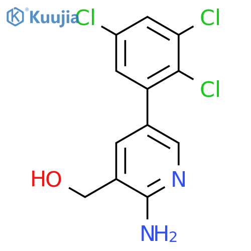 2-Amino-5-(2,3,5-trichlorophenyl)pyridine-3-methanol structure
