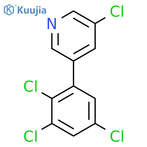 3-Chloro-5-(2,3,5-trichlorophenyl)pyridine structure