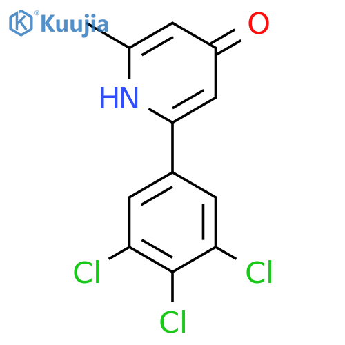 4-Hydroxy-2-methyl-6-(3,4,5-trichlorophenyl)pyridine structure