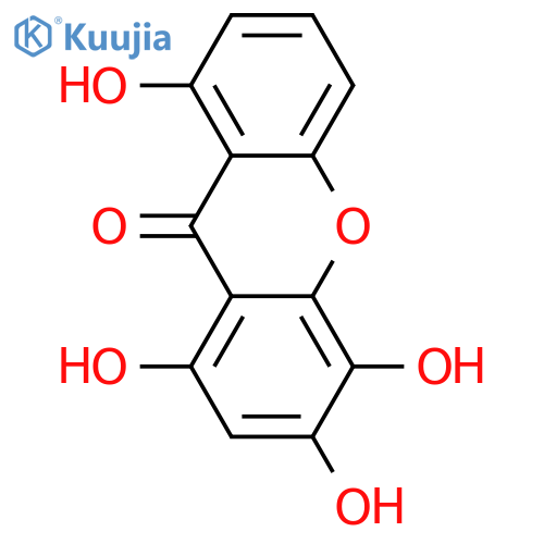 1,3,4,8-Tetrahydroxyxanthone structure