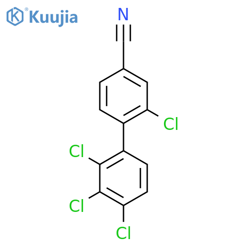 2,2',3',4'-Tetrachlorobiphenyl-4-carbonitrile structure
