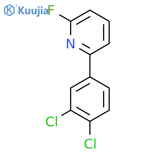 2-(3,4-Dichlorophenyl)-6-fluoropyridine structure