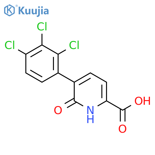 6-Hydroxy-5-(2,3,4-trichlorophenyl)picolinic acid structure