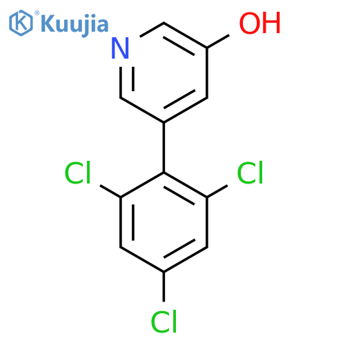 3-Hydroxy-5-(2,4,6-trichlorophenyl)pyridine structure