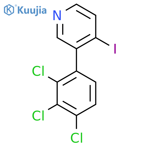 4-Iodo-3-(2,3,4-trichlorophenyl)pyridine structure