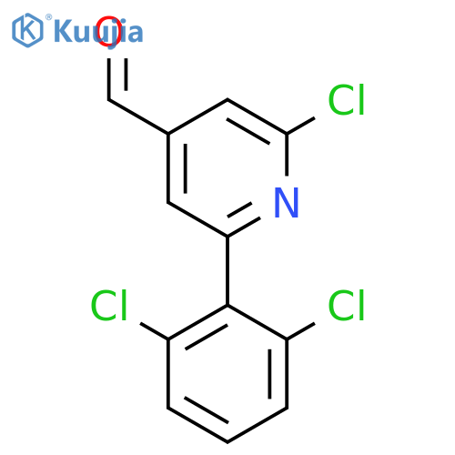 2-Chloro-6-(2,6-dichlorophenyl)isonicotinaldehyde structure