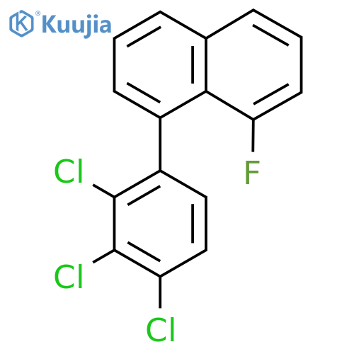 1-Fluoro-8-(2,3,4-trichlorophenyl)naphthalene structure