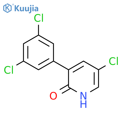 5-Chloro-3-(3,5-dichlorophenyl)-2-hydroxypyridine structure