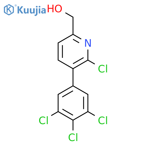 2-Chloro-3-(3,4,5-trichlorophenyl)pyridine-6-methanol structure