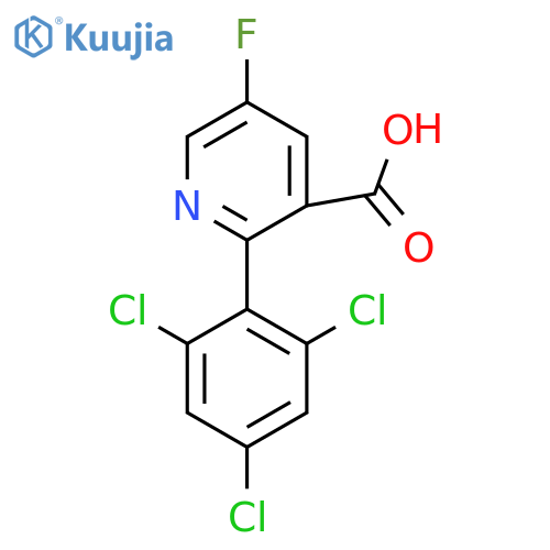 5-Fluoro-2-(2,4,6-trichlorophenyl)nicotinic acid structure