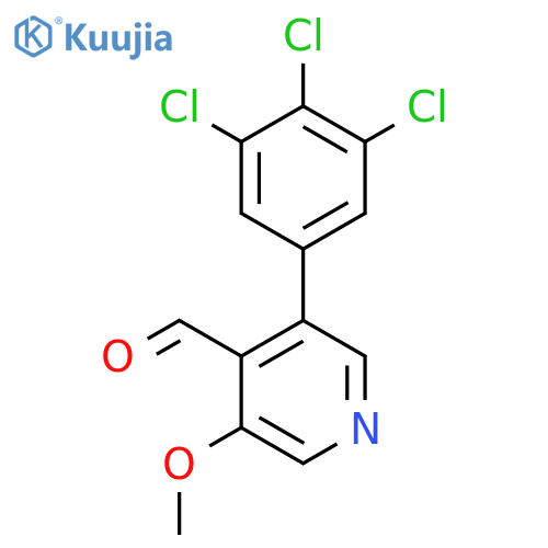 3-Methoxy-5-(3,4,5-trichlorophenyl)isonicotinaldehyde structure