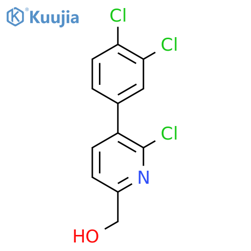 2-Chloro-3-(3,4-dichlorophenyl)pyridine-6-methanol structure