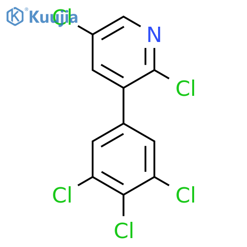 2,5-Dichloro-3-(3,4,5-trichlorophenyl)pyridine structure