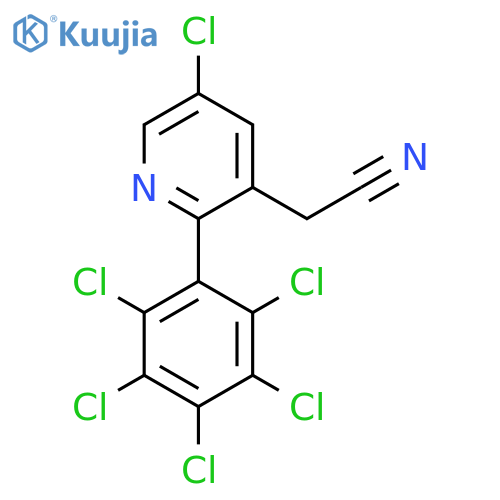5-Chloro-2-(perchlorophenyl)pyridine-3-acetonitrile structure