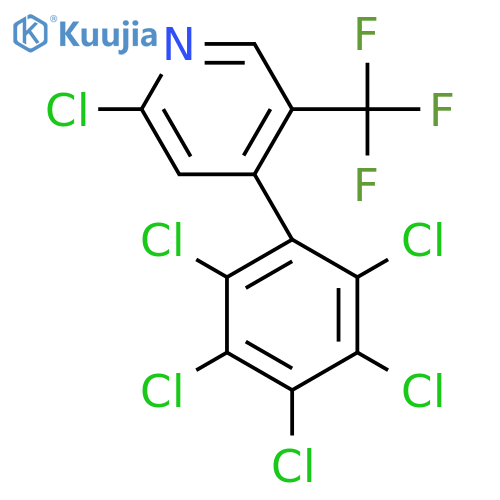 2-Chloro-4-(perchlorophenyl)-5-(trifluoromethyl)pyridine structure