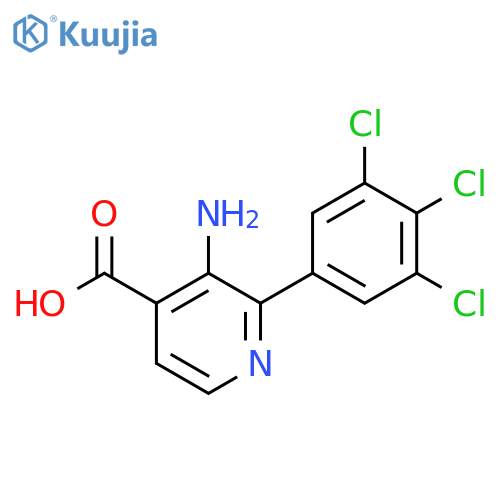 3-Amino-2-(3,4,5-trichlorophenyl)isonicotinic acid structure