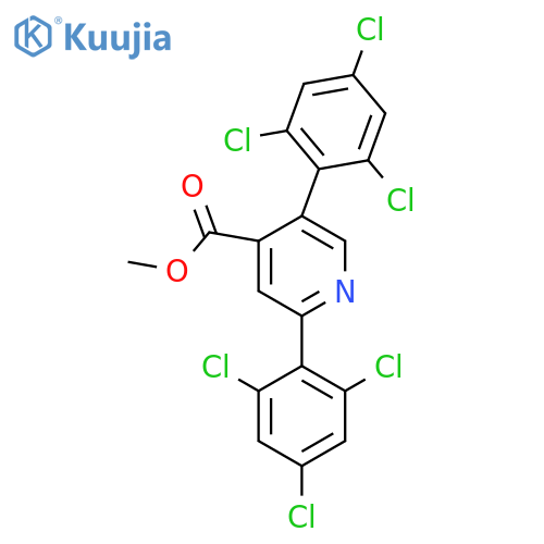Methyl 2,5-bis(2,4,6-trichlorophenyl)isonicotinate structure