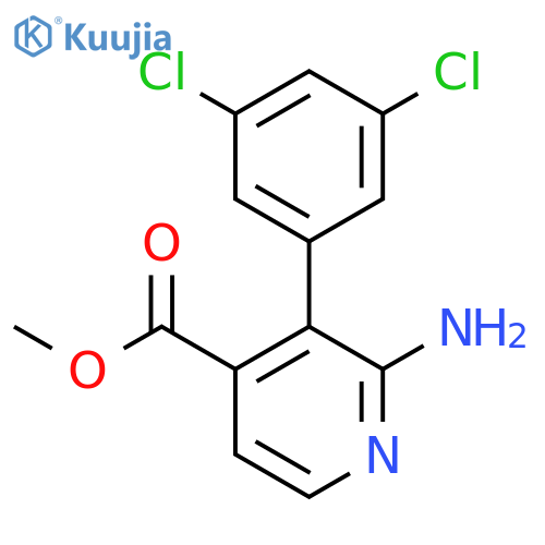 Methyl 2-amino-3-(3,5-dichlorophenyl)isonicotinate structure